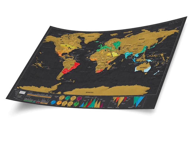 ZEMLJEVID SVETA SCRATCH MAP Tinkula
